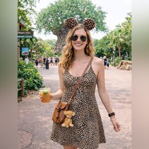 Outdoor Voices Leopard Print Mini Dress